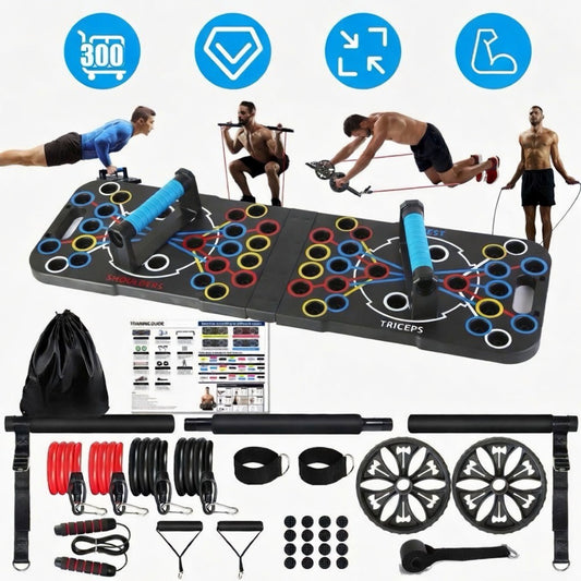 15-in-1 Multifunctional Push Up Board - Full Body Home Workout System